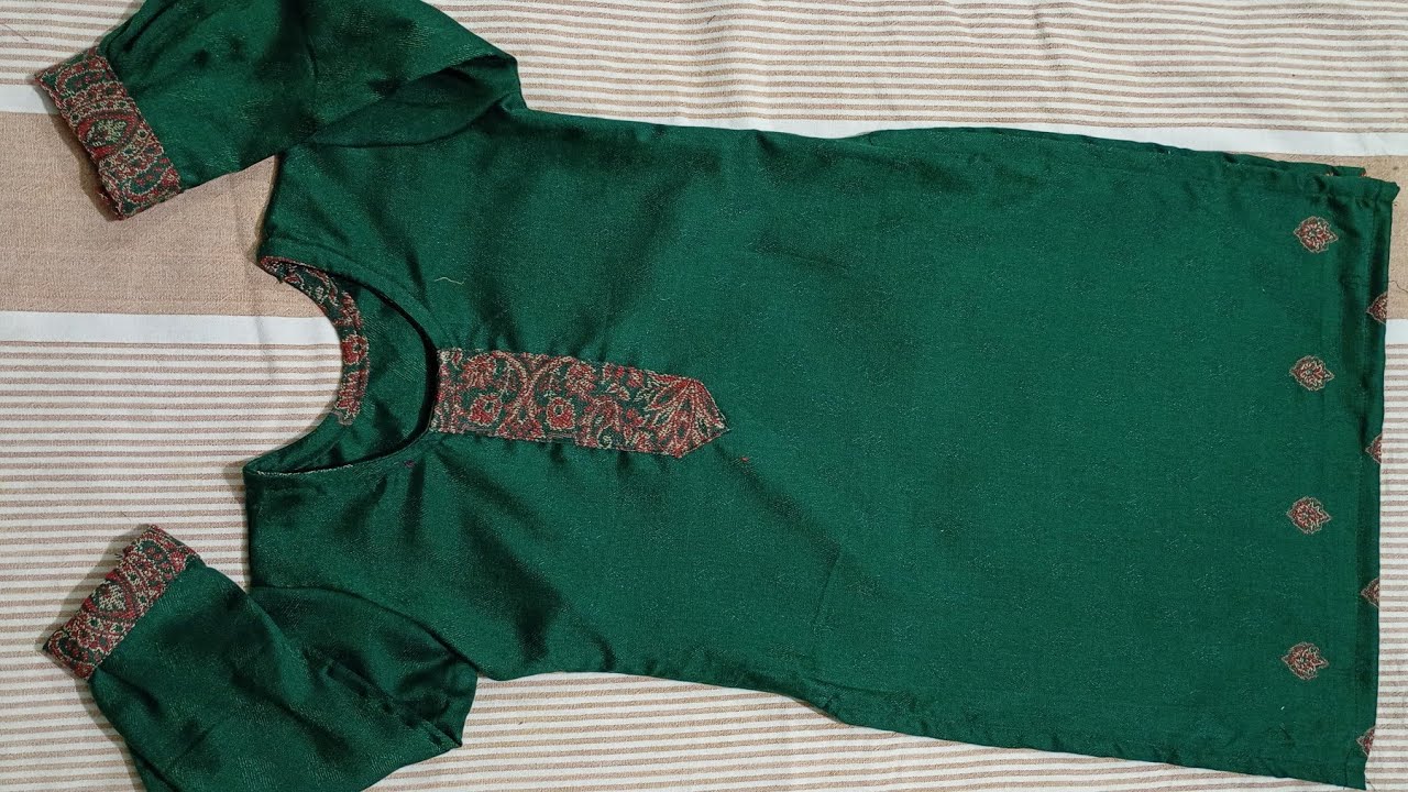8 se 9 saal ki bachchi ki Kurti ki cutting and stitching  ka behad aasan tariqa|| #viral  #kurti 