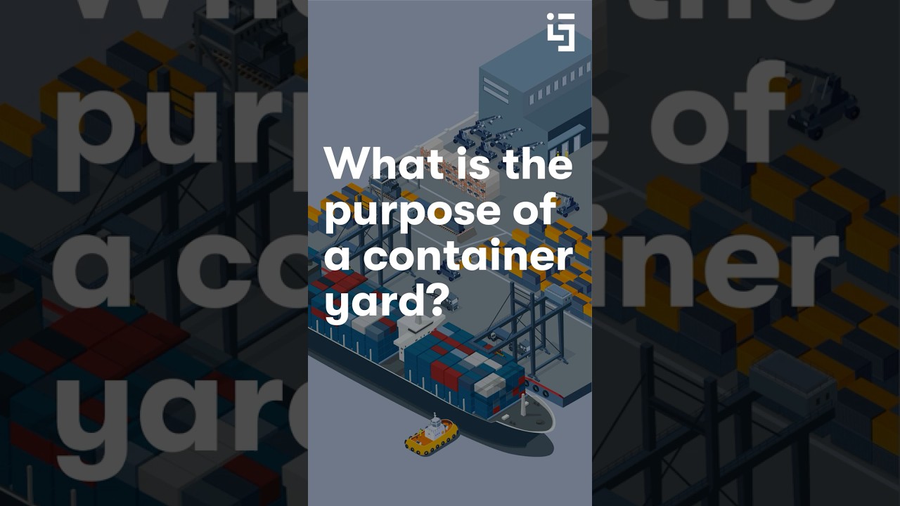 What's the Purpose of a container yard? #containermanagement #port #maritime #logistics