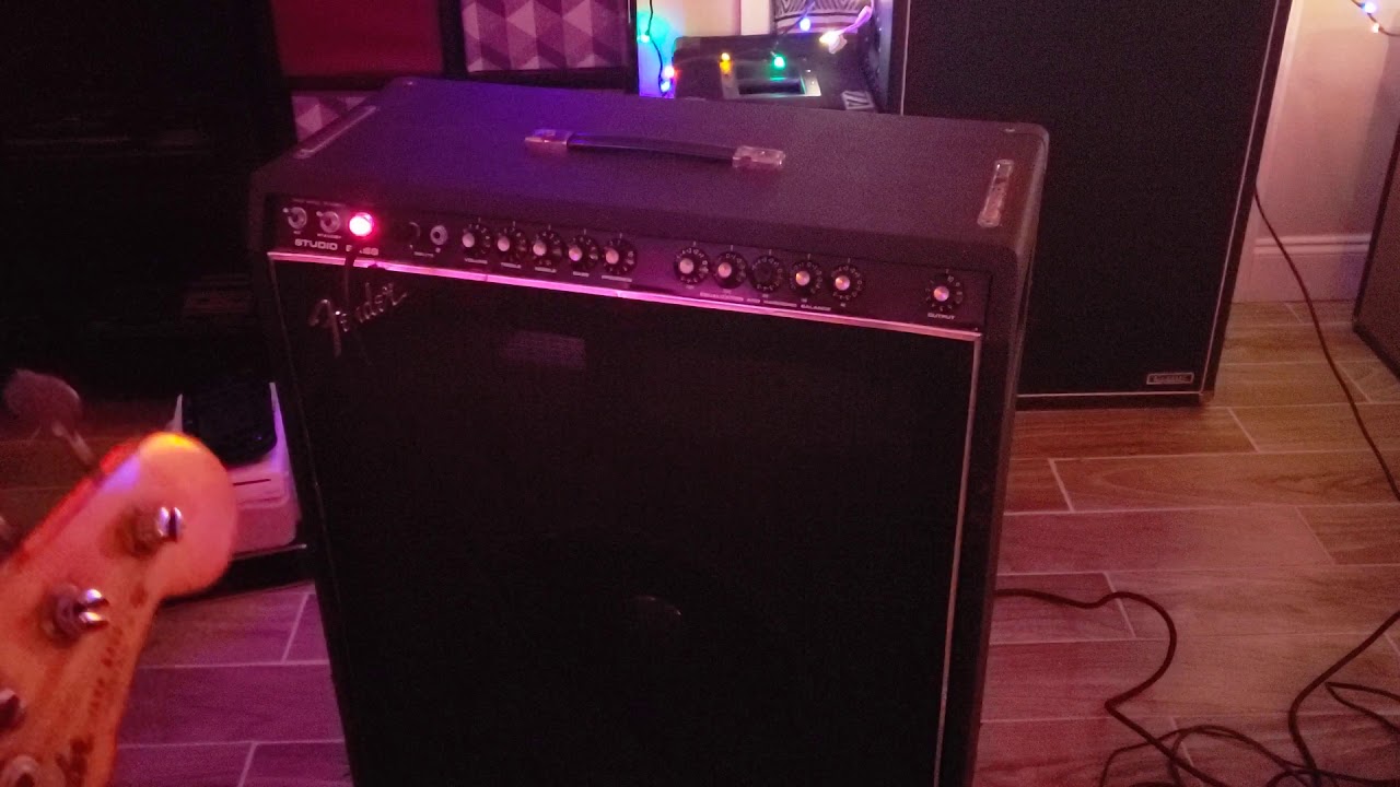 1978 Fender Studio Bass 1x15 Combo Amp Testing and Soundcheck