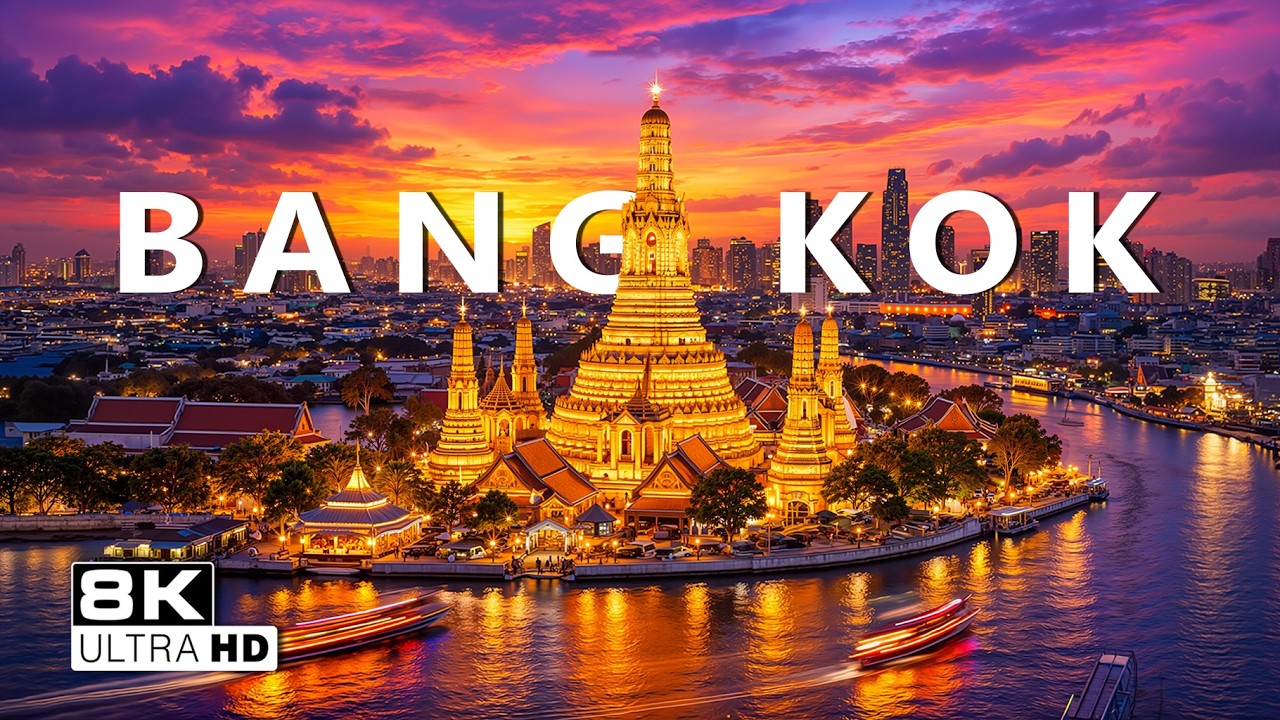 Бангкок 2026 в 8K | Исследуйте храмы, старые города и уникальную историю под расслабляющую музыку