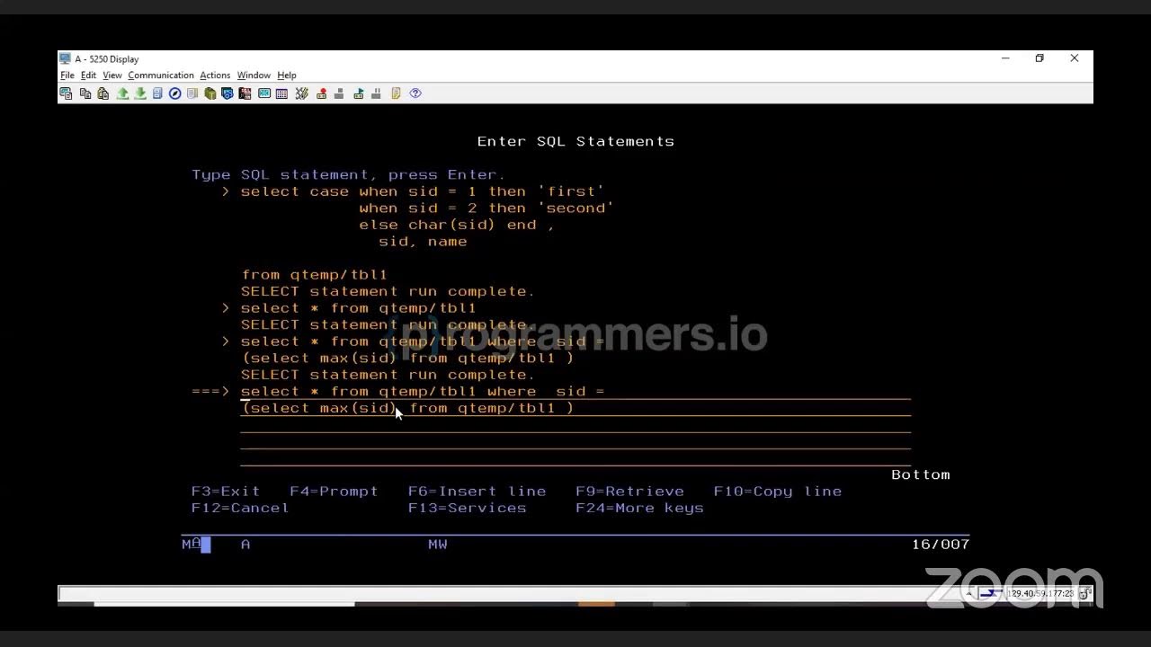 26. IBMi (AS400)  Introduction to DB2 SQL