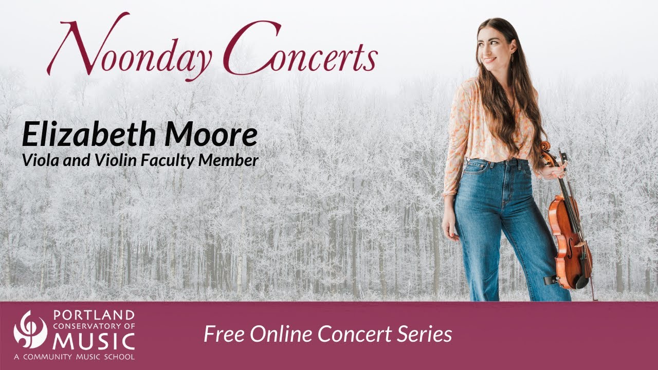 Elizabeth Moore's Jan. 21st Noonday Performance