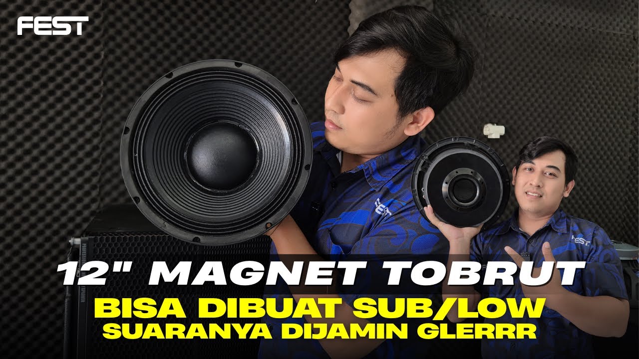 REKOMENDASI KOMPONEN SPEAKER 12 INCH COIL 4😍COCOK UNTUK SUB MINIATURAN ATAU UNTUK LOW ENAK BANGET🥰🔥