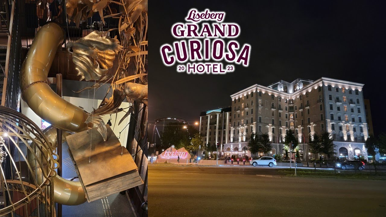 Grand Curiosa Hotel Off-Ride Footage, Liseberg Hotel with Rides and Theming | Non-Copyright
