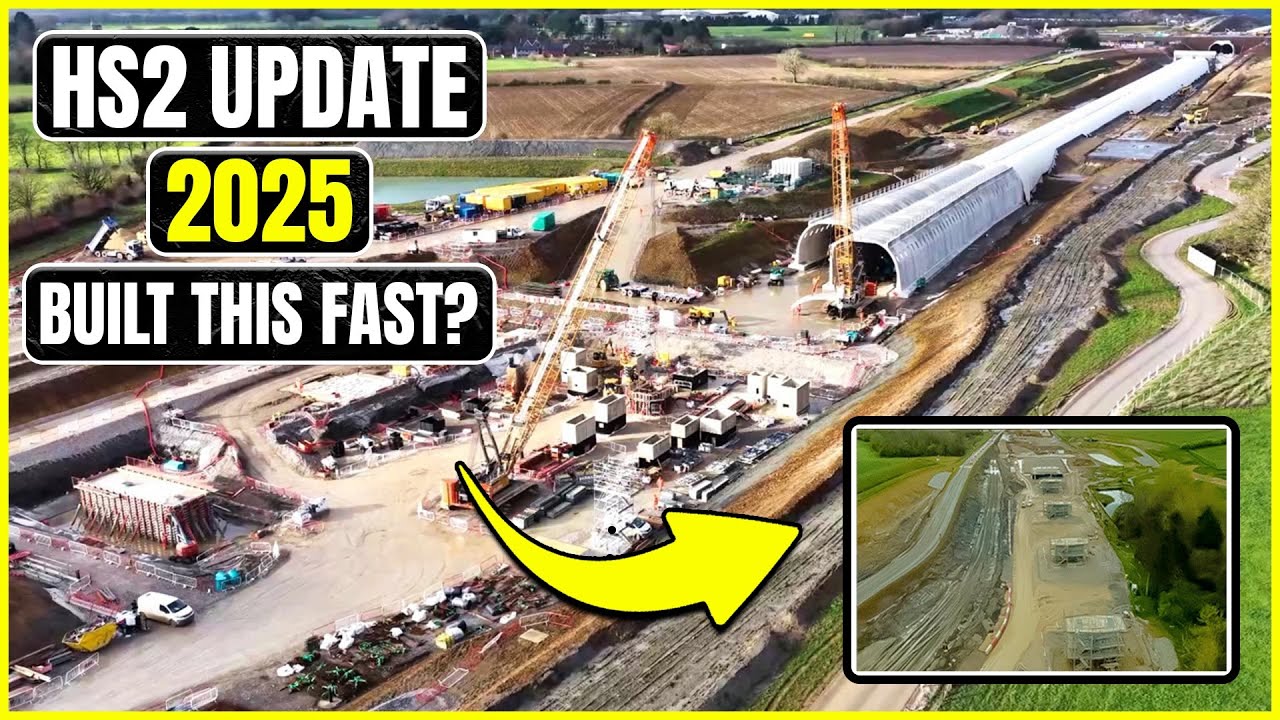 Туннель Банбери высокоскоростной железной дороги HS2 2025 | Насколько быстро на самом деле строит...