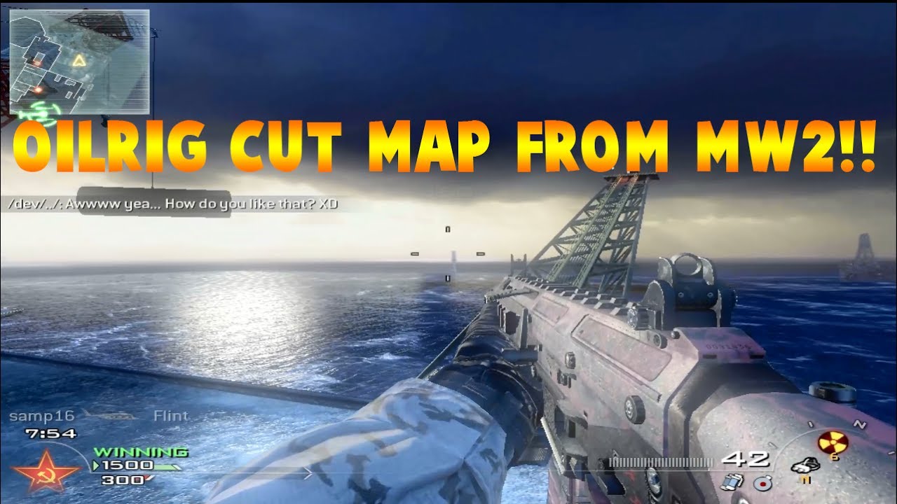 MODERN WARFARE 2 - CUT MAP - THE MAP THAT NOBODY PLAYED ON 360/PS3