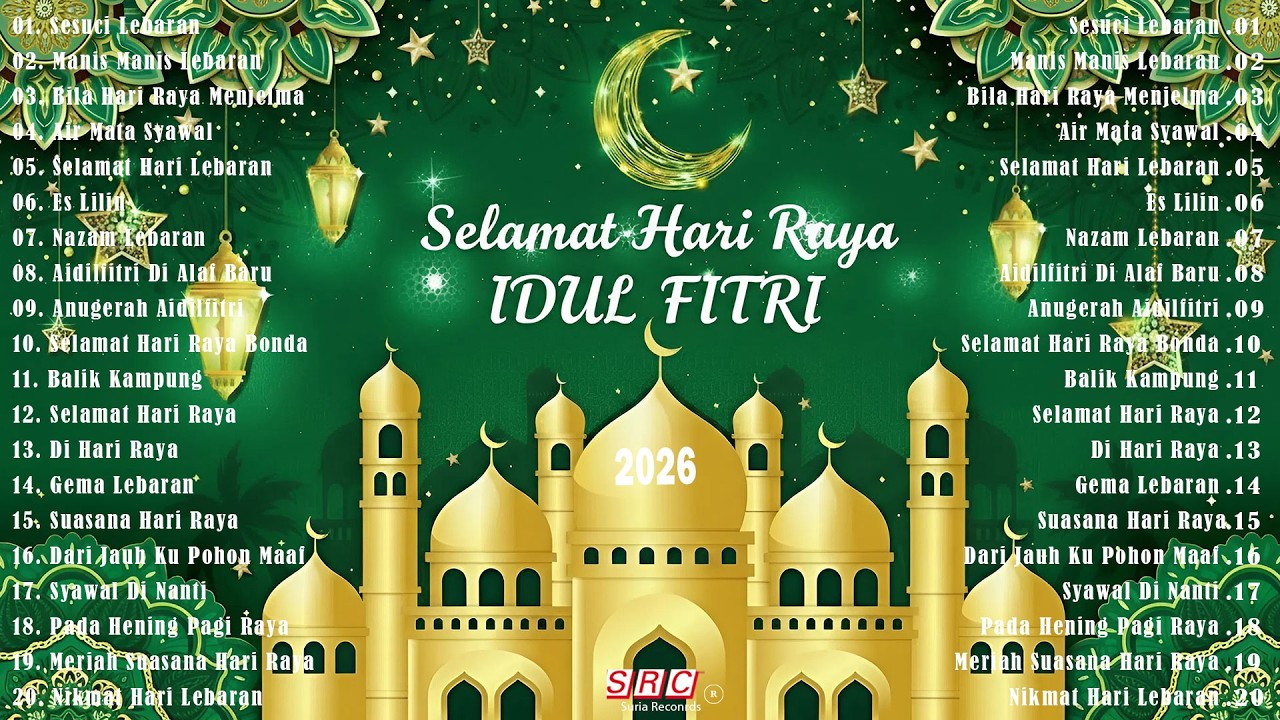 Lagu Raya Terbaik 2026 🌙 Lagu Raya Sepanjang Zaman - Selamat Hari Raya Aidilfitri Penuh Kenangan