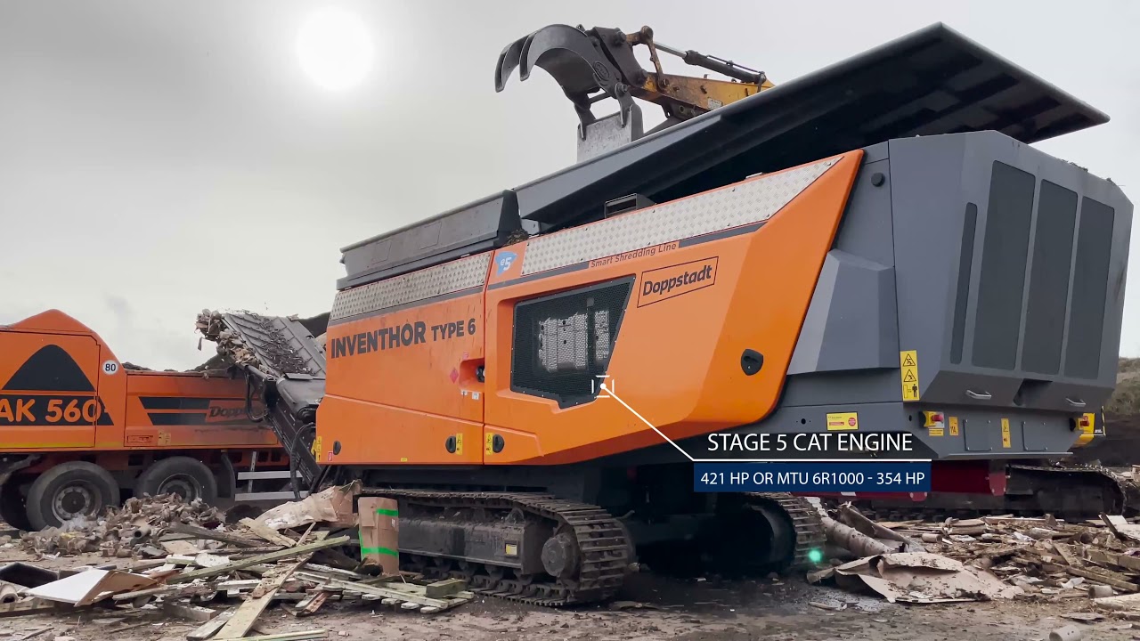 Doppstadt Inventhor Type 6 slow-speed shredder