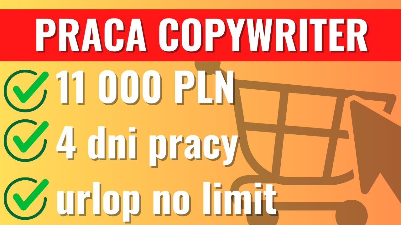 Praca dla copywritera: 11k PLN, urlop bez limitu i 4 dniowy tydzień pracy