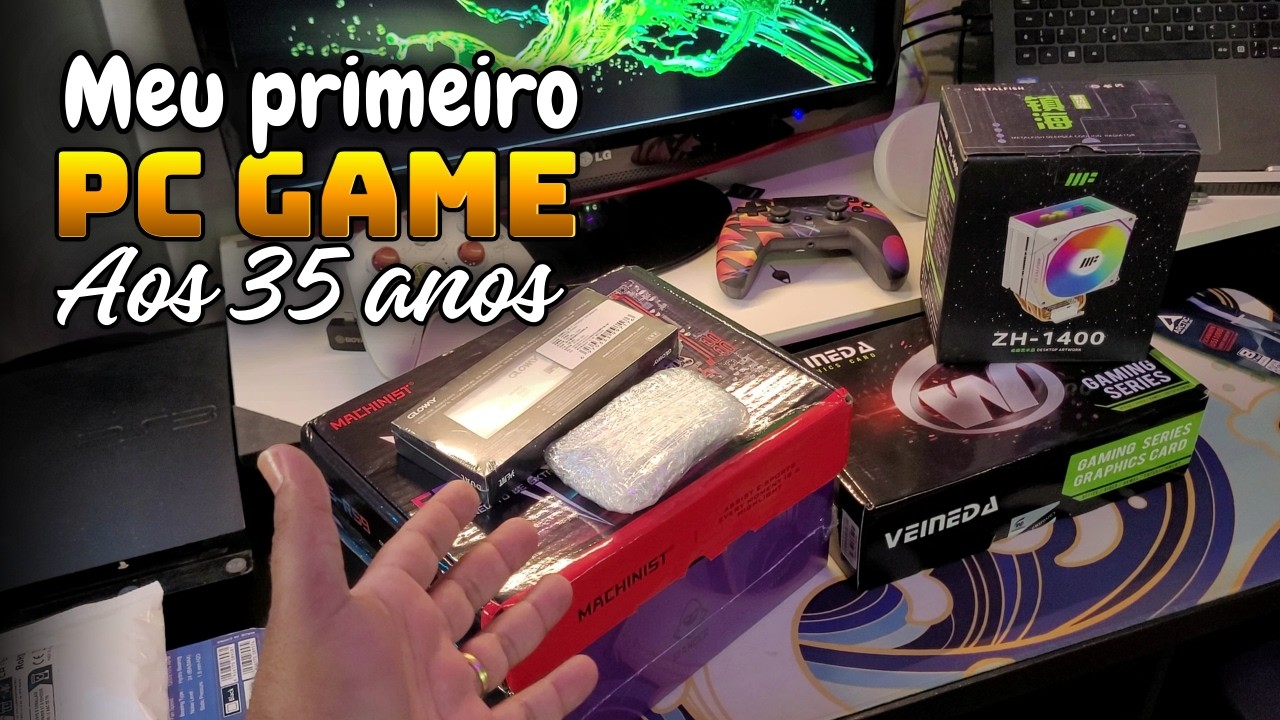 Montei meu PRIMEIRO PC GAMER Kit Xeon X99 aos 35 anos Realizando um Sonho #1