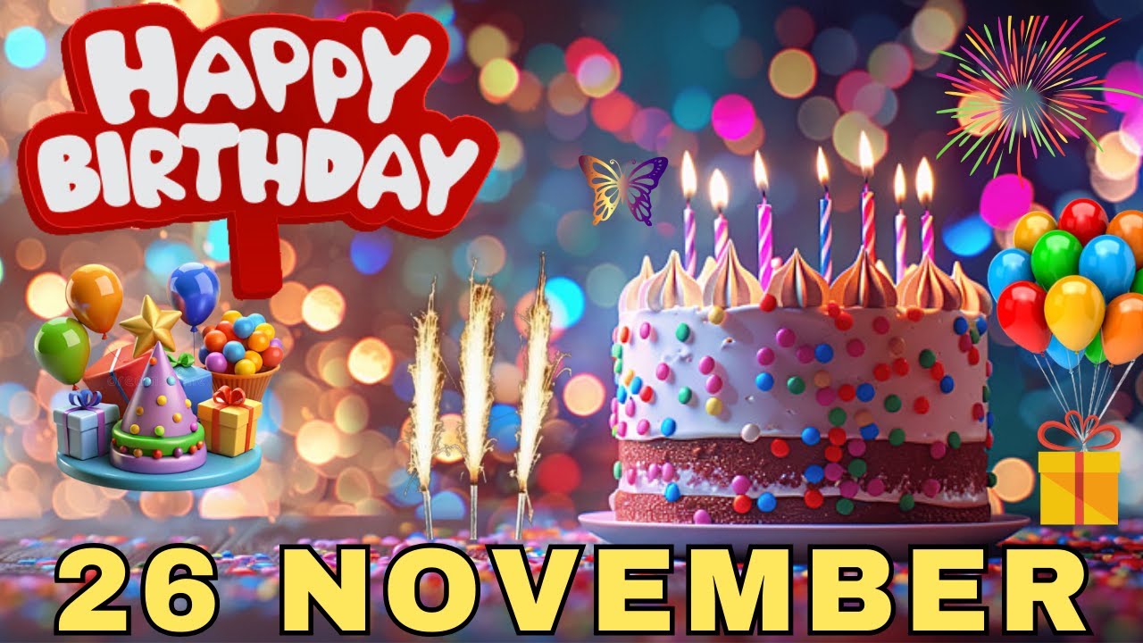 Happy Birthday on 26 November, Best Birthday Wishes, HBD