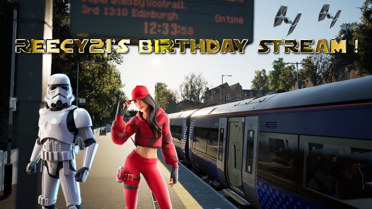 🔴ITS MY BIRTHDAY !!! 🎁🎂🎈| Fortnite and Train Sim World 6
