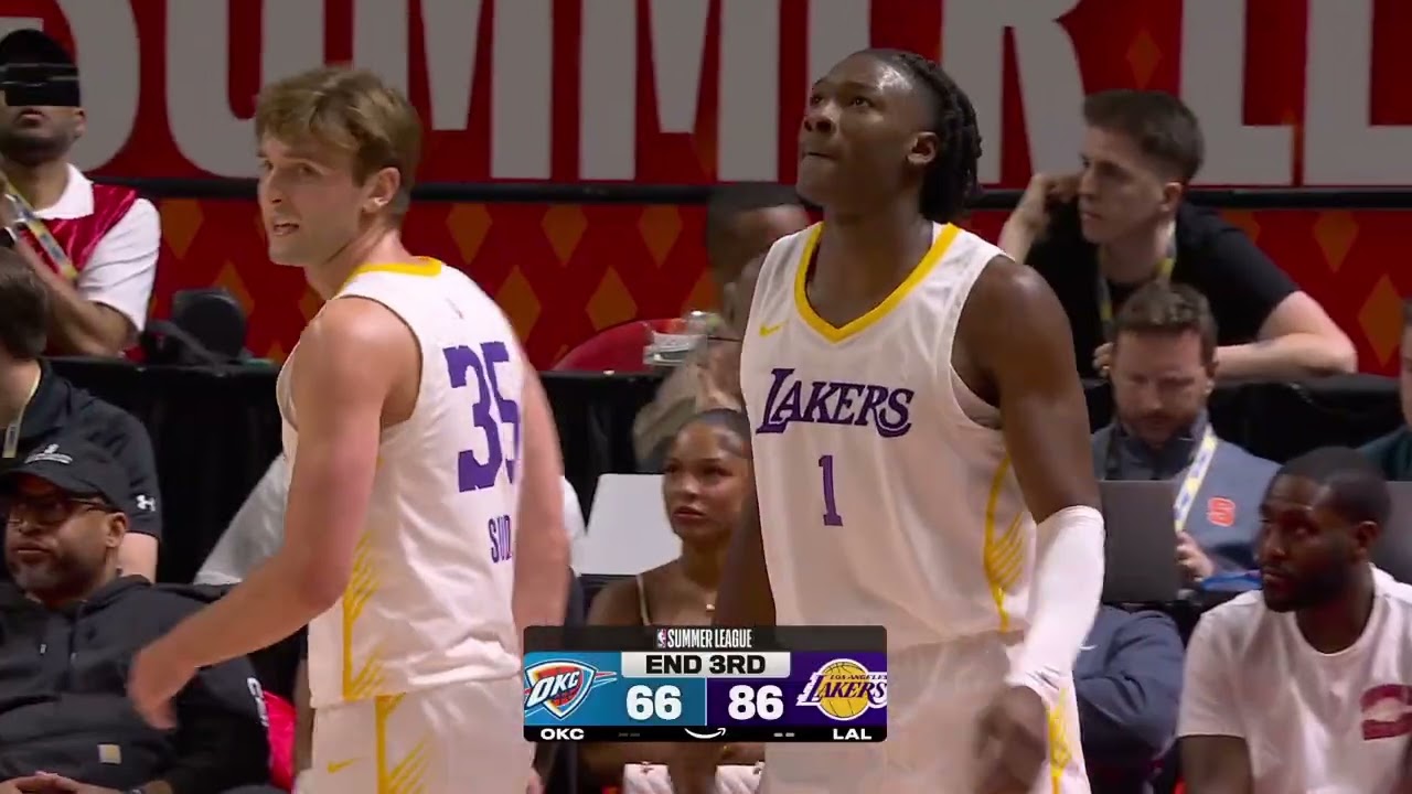Adou Thiero with the crossover and the finish for the buzzer-beater to end the quarter. Bryce injury