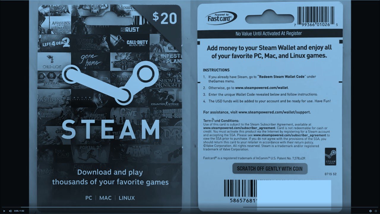 How to Redeem STEAM Wallet Gift Card Code / Steam Instant Digital Code?