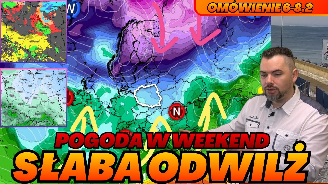Lekka odwilż. Opady marznące. Opady śniegu i spływ arktycznego powietrza.  Pogoda w weekend.