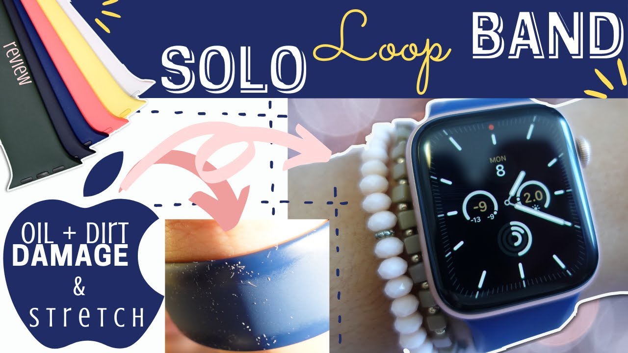 SOLO LOOP BAND STRETCHING?! | WATCH 1st | Apple Watch Series 6 Solo Loop Band REVIEW | livinglikelee