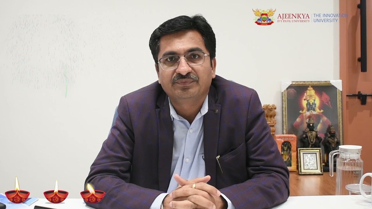 Diwali Greetings from Dr. Santosh Borde, Director &ndash; Student Progression & Corporate Relations