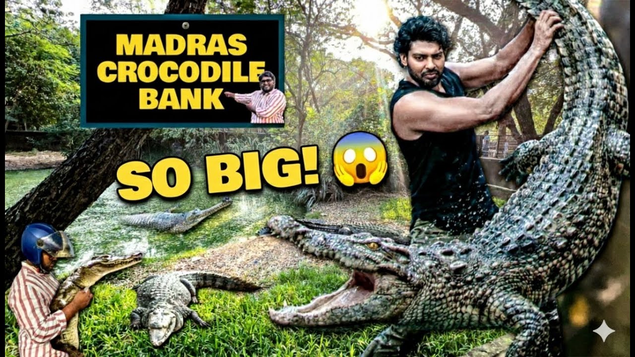 Madras Crocodile Bank Tour🐊| Best ECR Weekend Spot? 😱| Tamil Travel Vlogs | Chennai Tourist Places