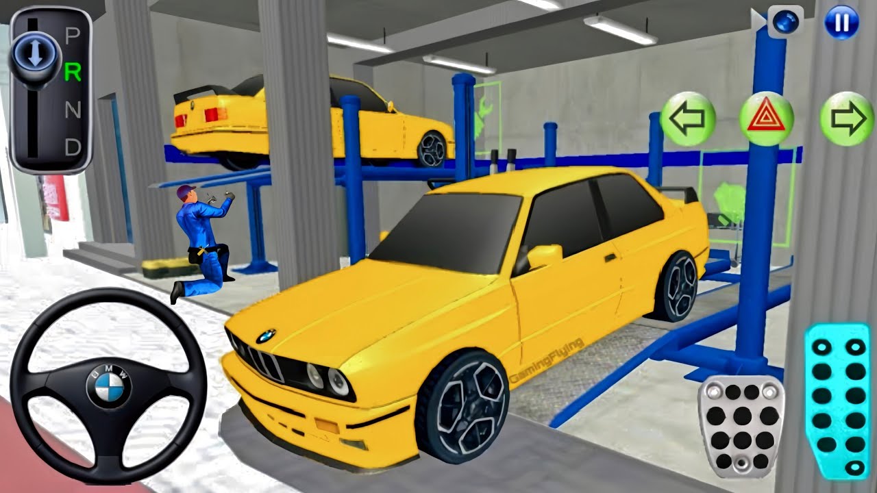 New BMW M3 E30 Car in Auto Repair Shop - 3D Driving Class 2026 - 3D Driving Class - 