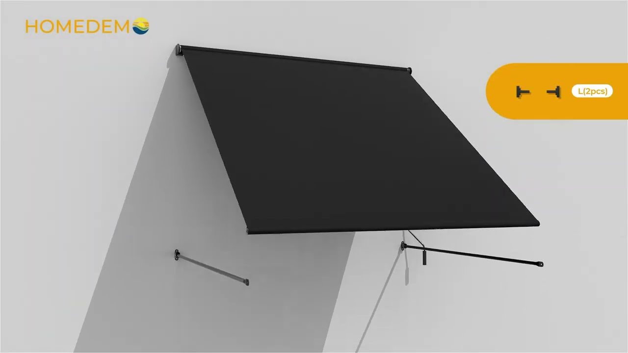 US Pole Awning - Easy Crank Model Installation Video (Large Size)
