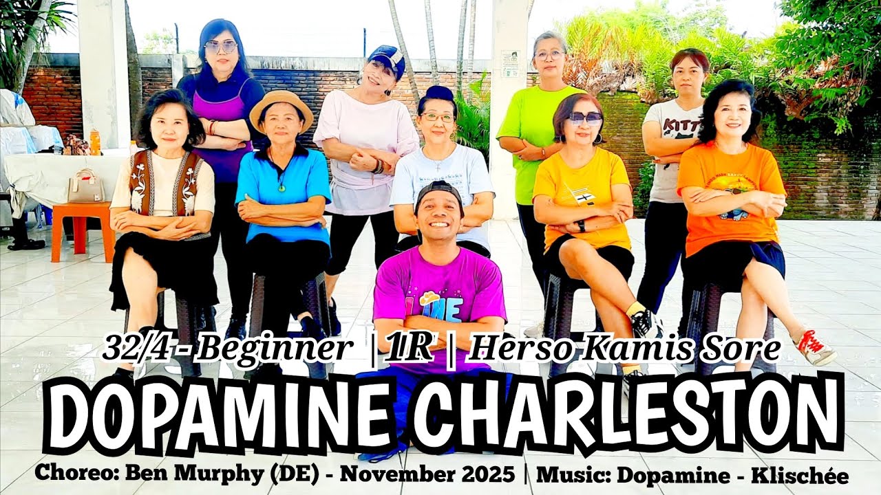 DOPAMINE CHARLESTON Line Dance | Beginner | Ben Murphy (DE) - November 2025
