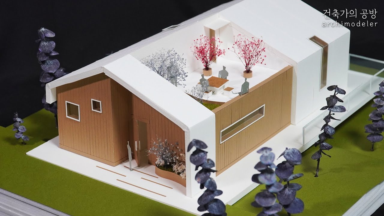 [Sub] Making Paper Architecture Model / DIY house papercraft