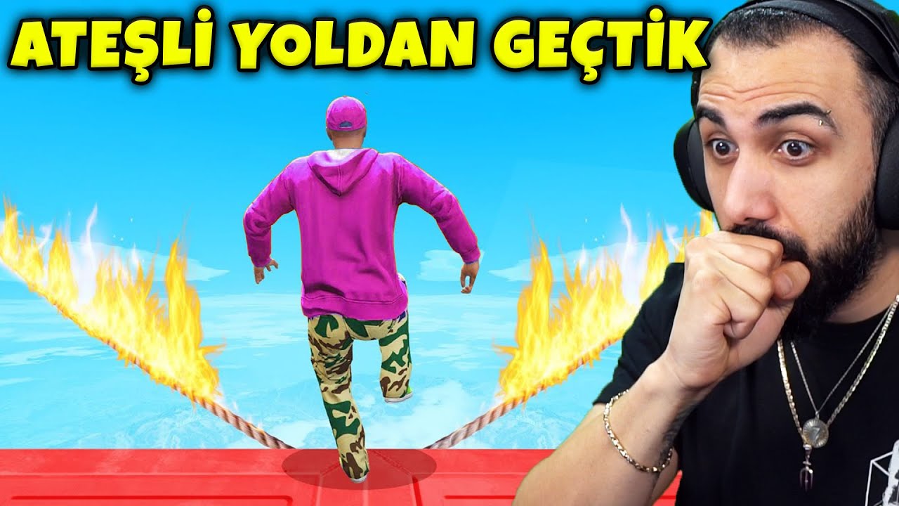 ATEŞLİ YOLDAN YÜRÜDÜK!! 😱 BEYİN YAKAN PARKUR!! EKİPLE GTA V PLAYLIST | Barış Can