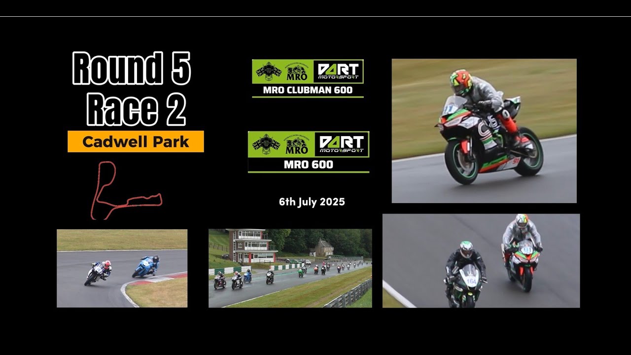 Rd5 Sun Race 3 - MRO 600 Clubman 600-Bemsee 2025 Motorcycle racing -Cadwell Park - 6th July 2025