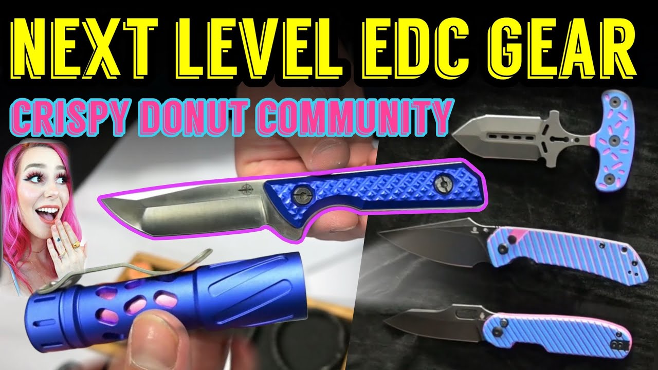 Crispy Donut Community&rsquo;s INSANE New EDC Gear at Blade Show Texas! Knives, Flashlights & More!