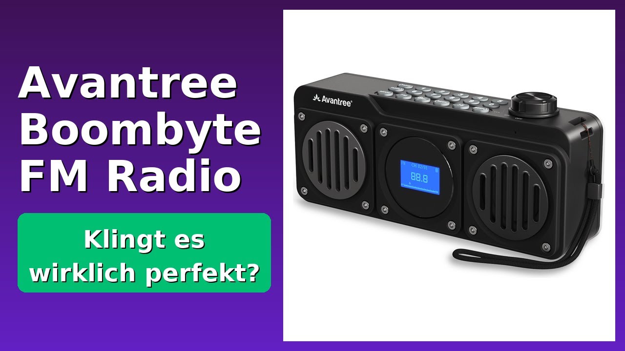 BEWERTUNG (2025): Avantree Boombyte FM Radio. WESENTLICHE Einzelheiten