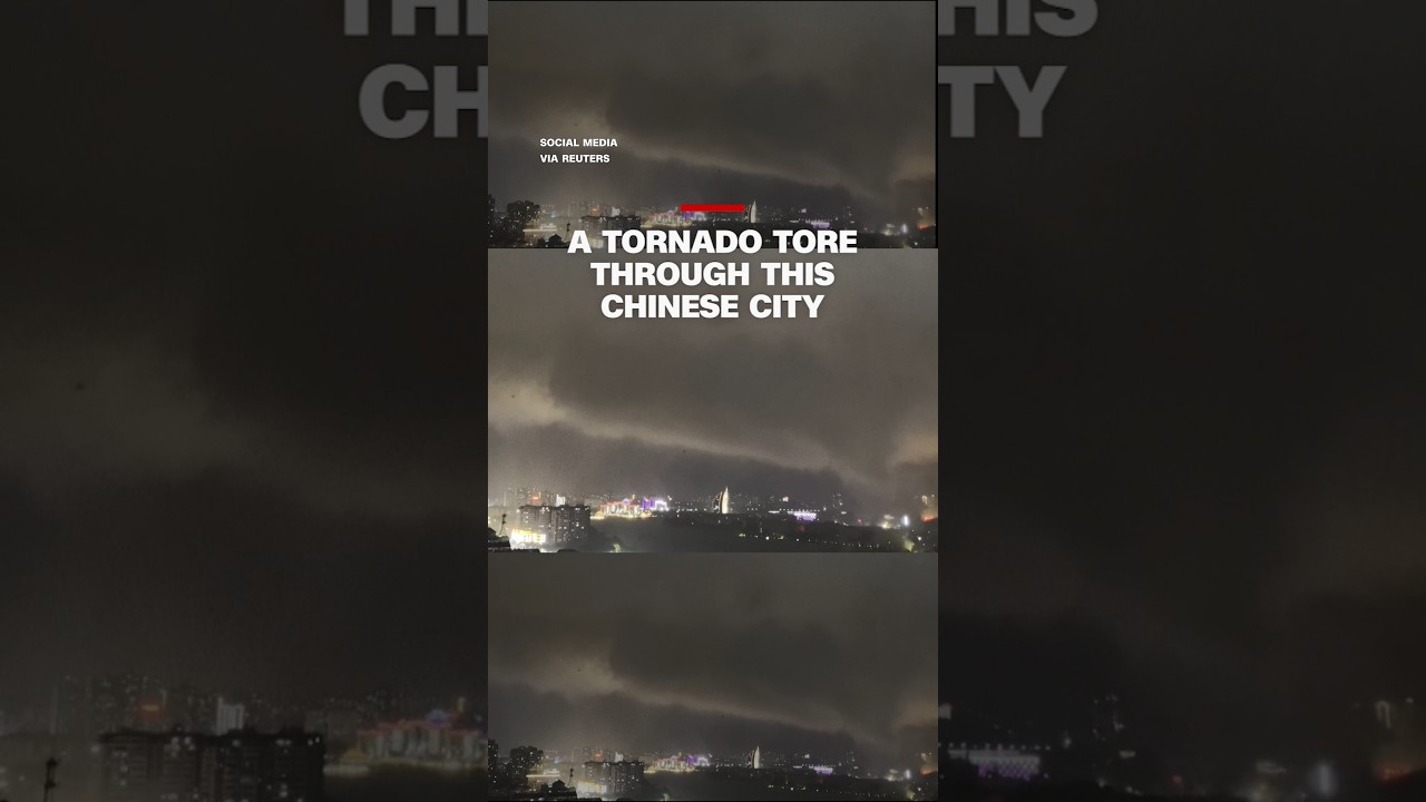 A tornado tore through this Chinese city
