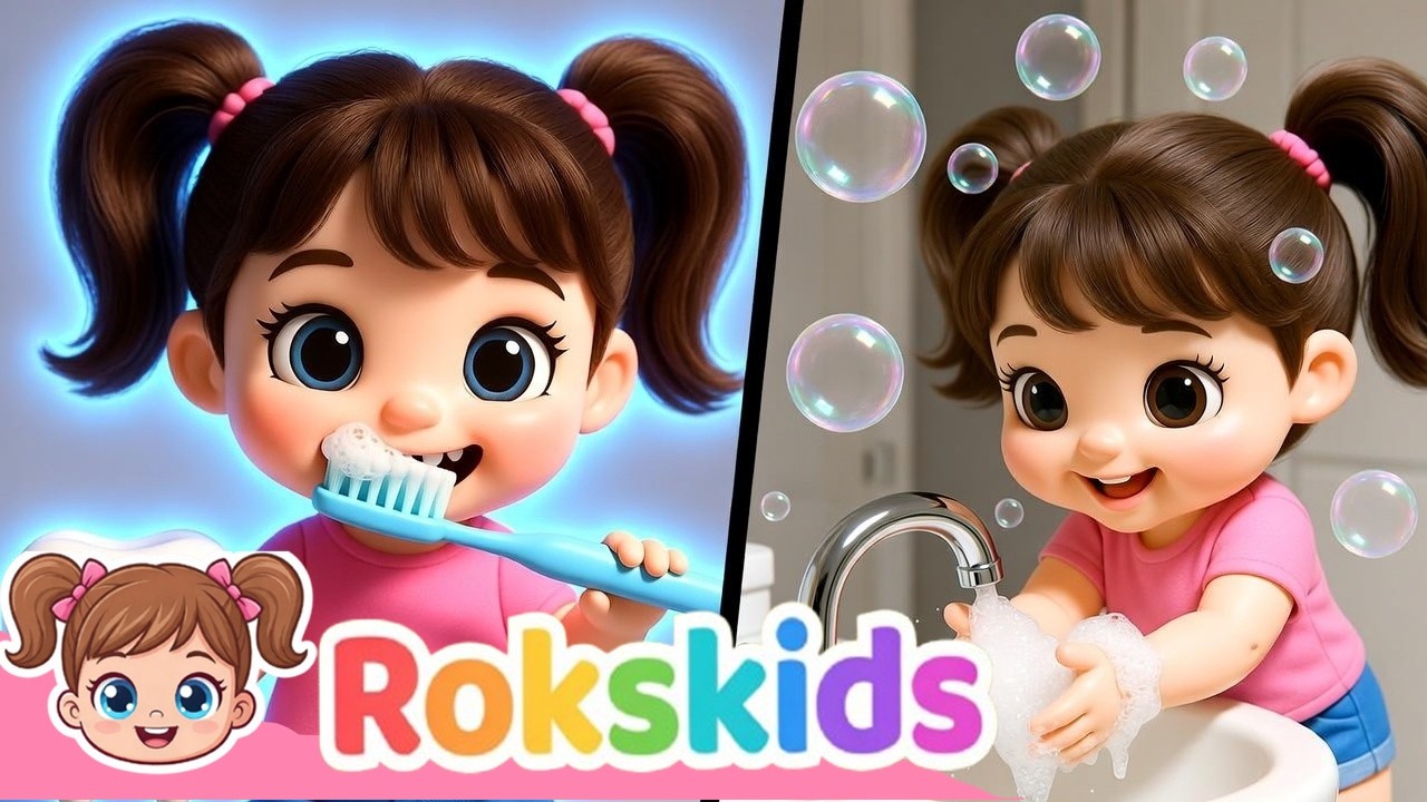 Daily Routine Songs for Kids 🪥🫧🌙 | Brush Teeth, Wash Hands & Bedtime Song | Sparkle Kids