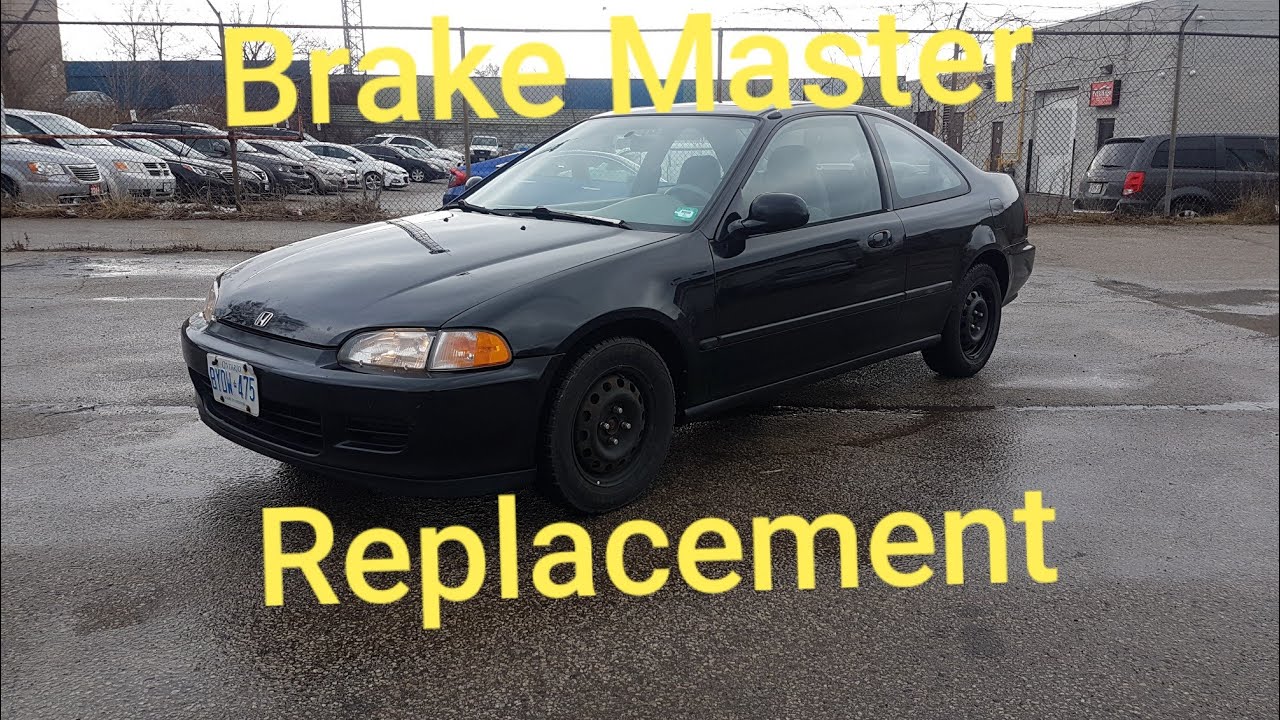 How to bleed and replace brake master cylinder Honda Civic 1990 - 2000