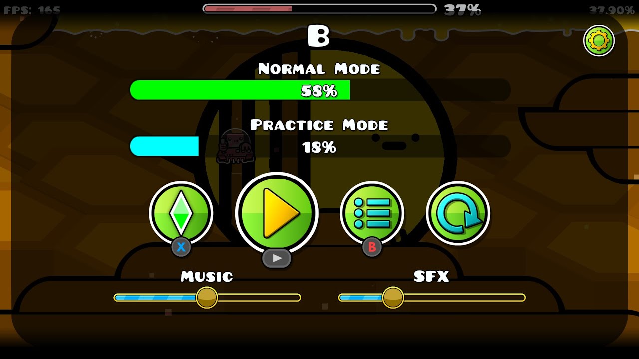 BEATING B IN GEOMETRY DASH DAY 3