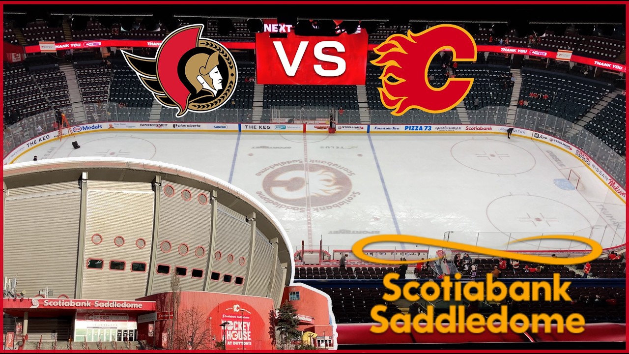Inside The Scotiabank Saddledome [Flames vs Senators], Calgary, AB