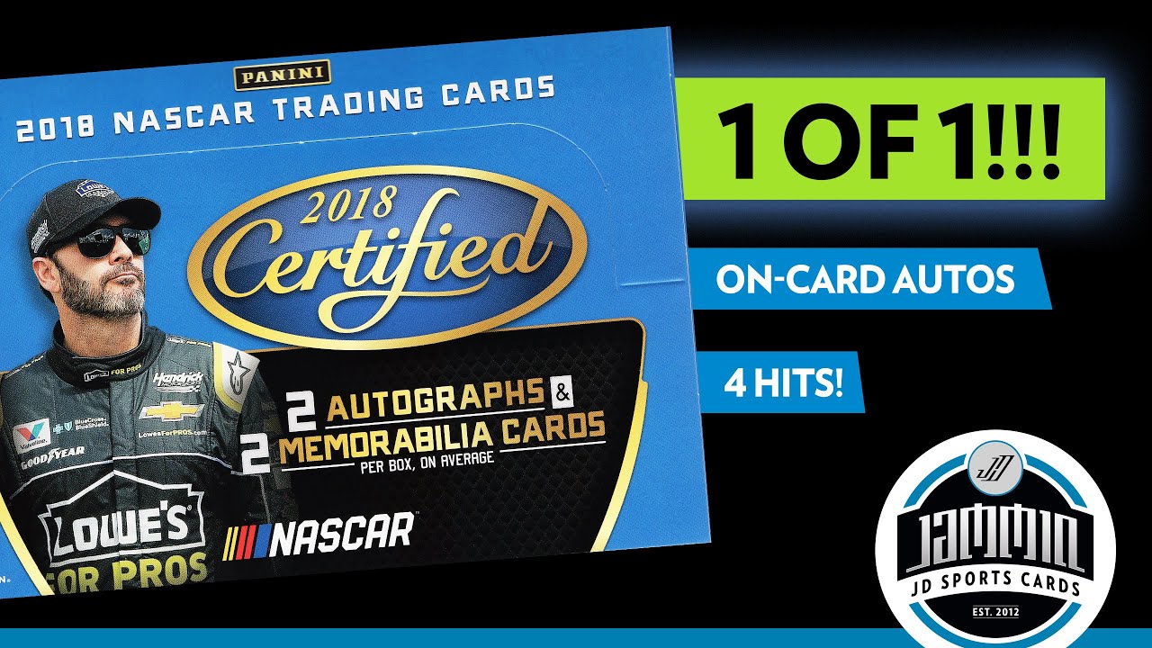 2018 Panini Certified Nascar Hobby Box Break | 1 of 1!!!!