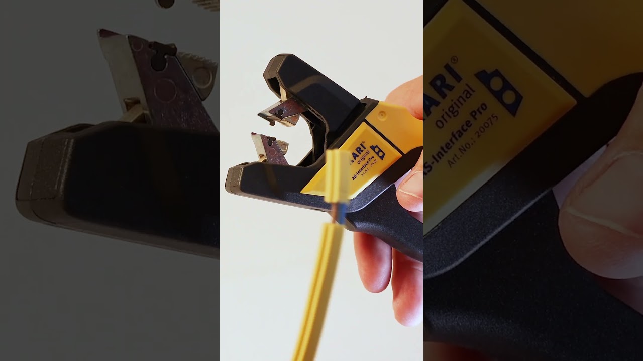 Processing AS-Interface #cables: No problem with the #JOKARI #wirestripper AS-Interface Pro!