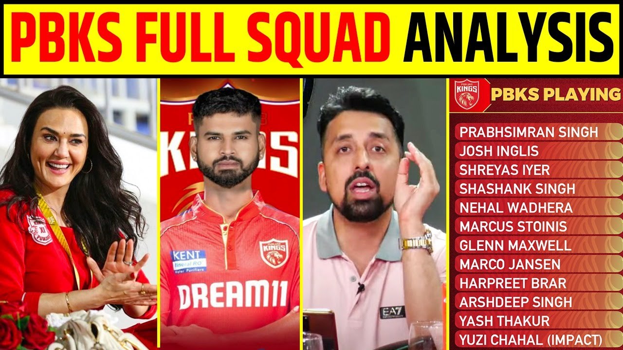 PBKS FULL SQUAD ANALYSIS AFTER IPL 2025 MEGA AUCTION, PBKS BEST PLAYING 11, IPL 2025
