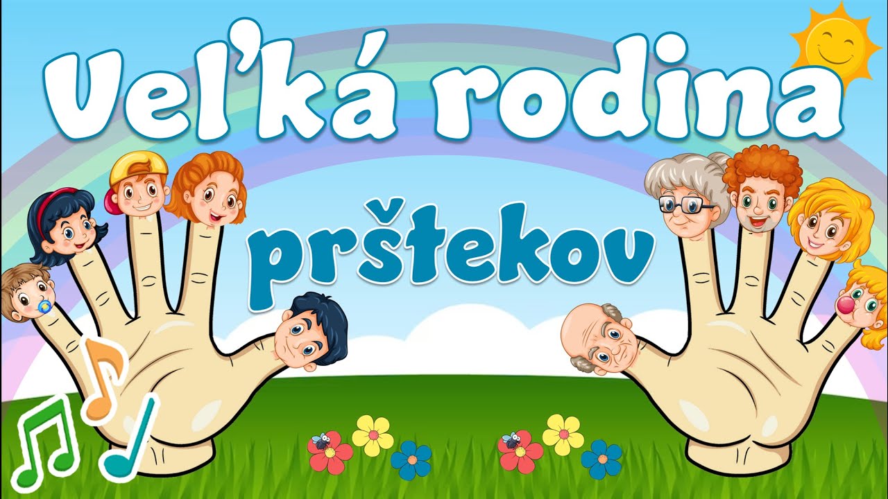 Veľká Rodina prštekov (Finger Family) | Pesničky pre deti | Po slovensky | Prstová pieseň