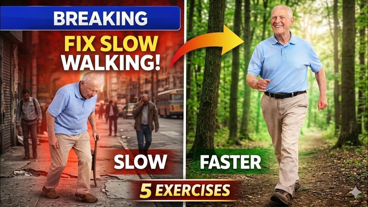 BREAKING Doctors Say Walking Speed Predicts Lifespan — Fix It With These 5 Moves