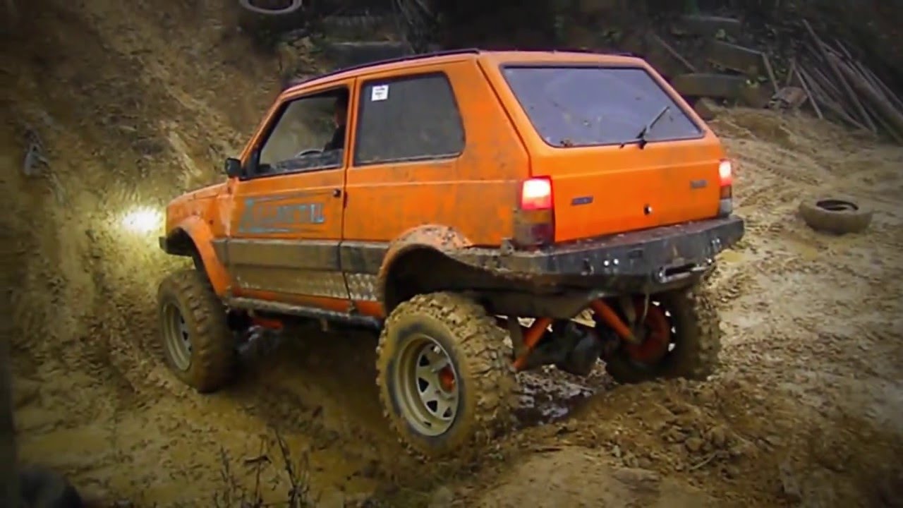 SAMPANDER-FIAT panda 4X4 OFF ROAD Brezno 2.11.2013 kopec vyšiel - pekné