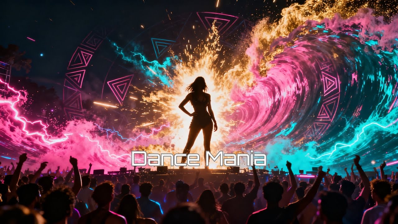 Dance Mania — High-Energy Festival EDM × Neon Power