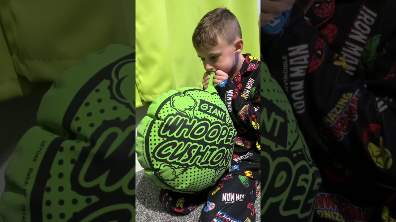 I pranked my dad with a large whoopee cushion #prank #mydad