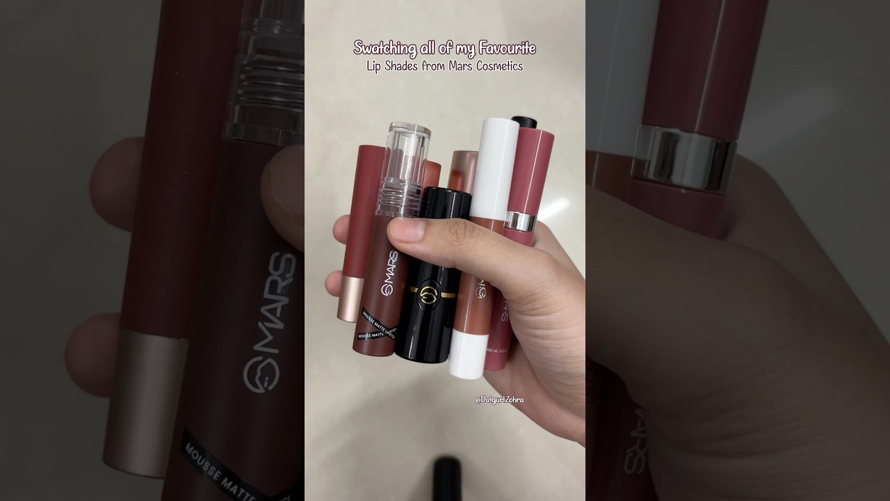 Swatching all of my Favourite Lip Shades from Mars Cosmetics 💄💋