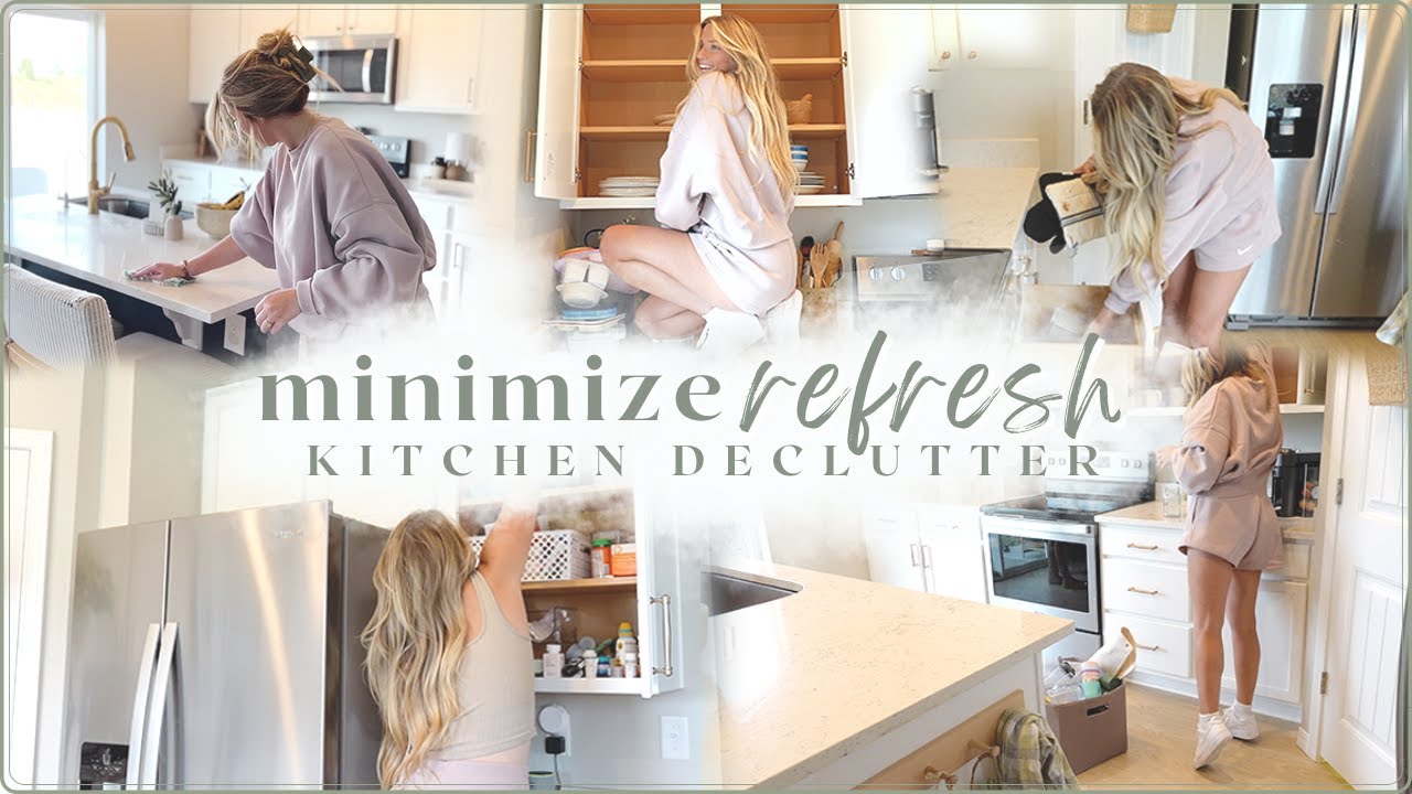 EVERYDAY DECLUTTER // minimize with me *refresh* // kitchen organization and clean out