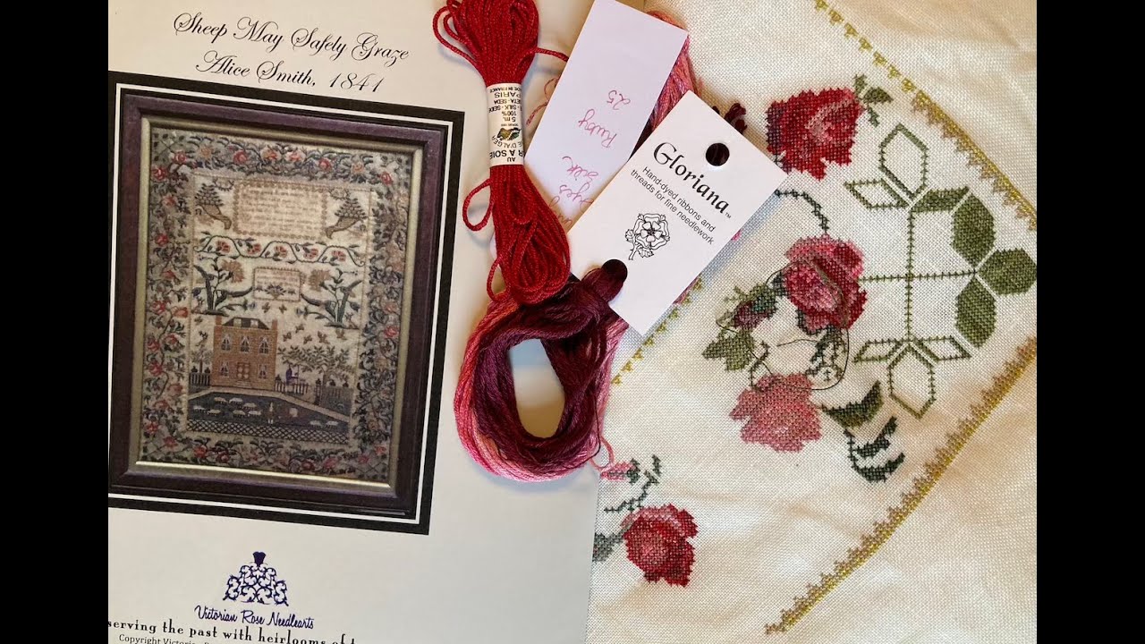 fireside & fairytale: Flosstube no. 36 Wips samplers and a little lace knitting
