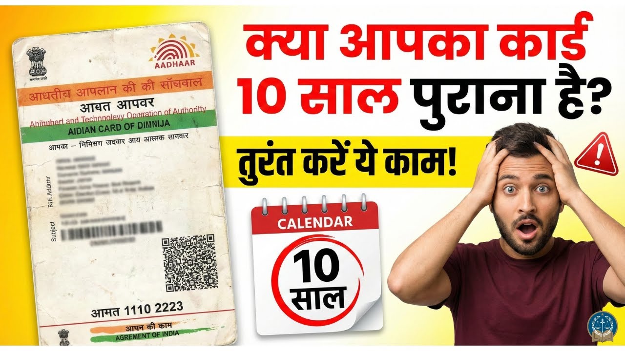 क्या आपका आधार कार्ड 10 साल पुराना है? तो यह वीडियो ज़रूर देखें! ⚠️