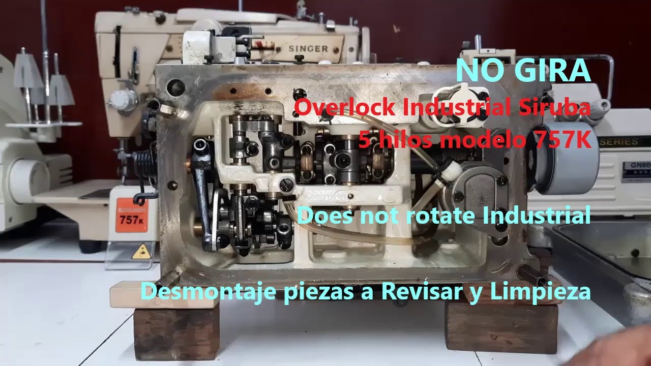 757K NoGira Overlock Industrial Siruba 757K Does not rotate Industrial
