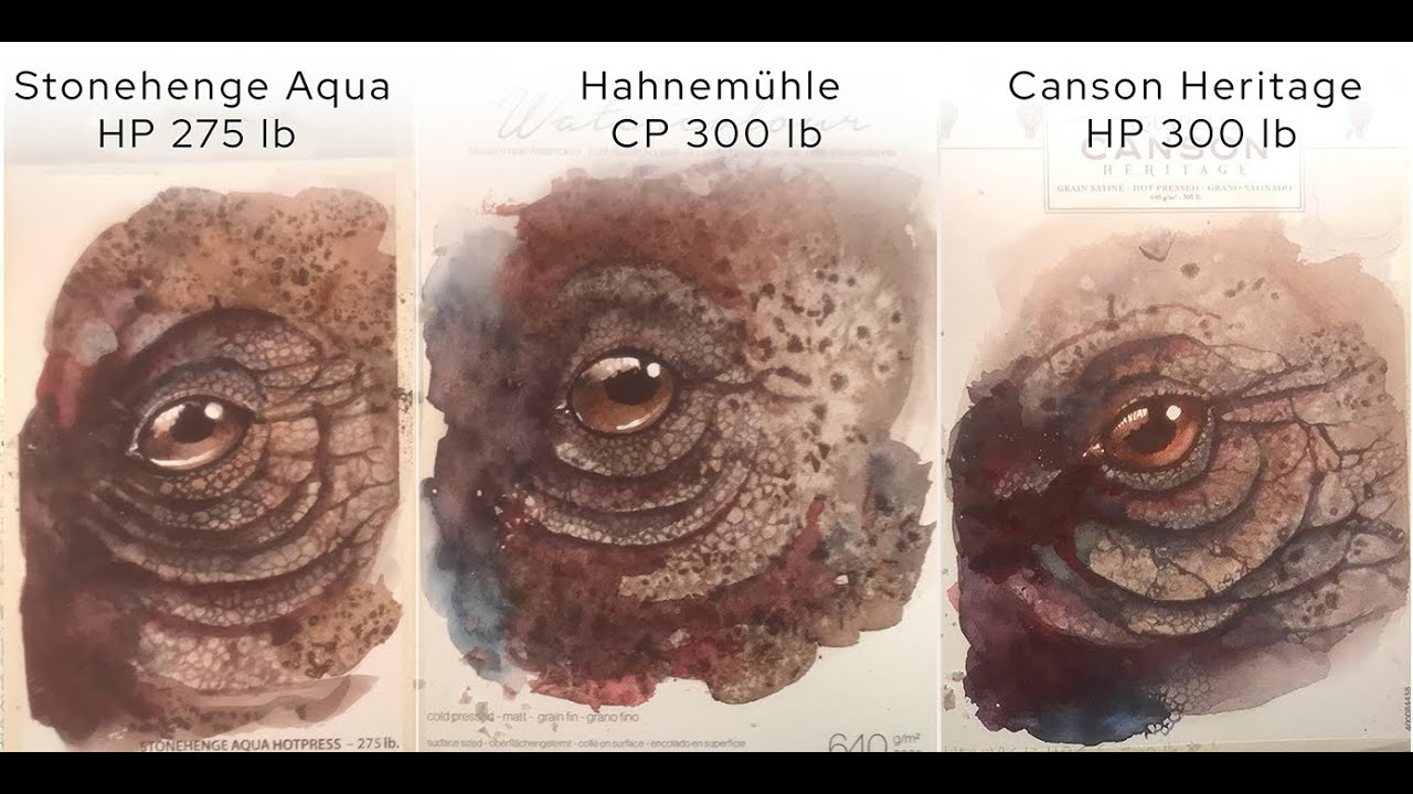 Watercolor paper review: Sea salt test part 1