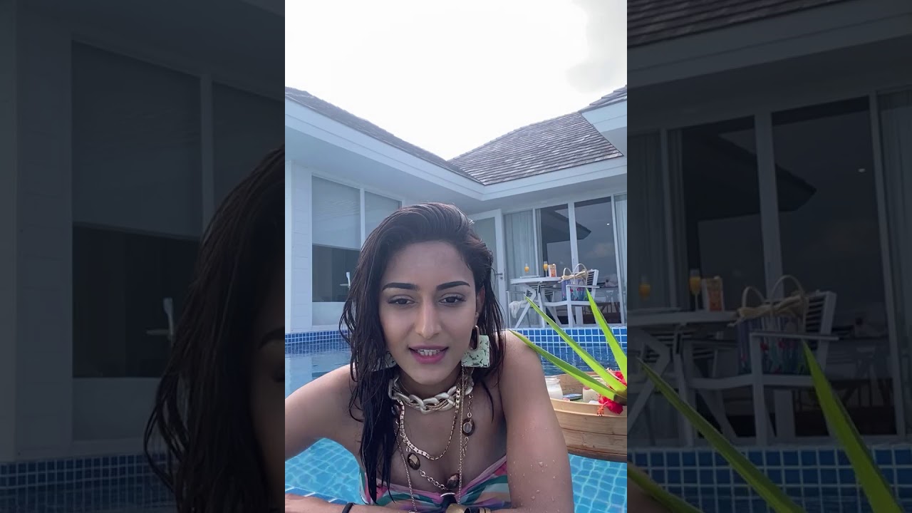 LIVE🔴 : Erica Jennifer Fernandes Enjoying Pool Side In Bikini | Erica Jennifer hot video